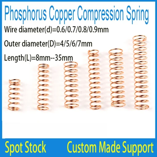 Spring Set Uxcell S - 1.2x10x40mm/1.2x12x50mm Wire Spring Steel Coil Extended Compression Spring
